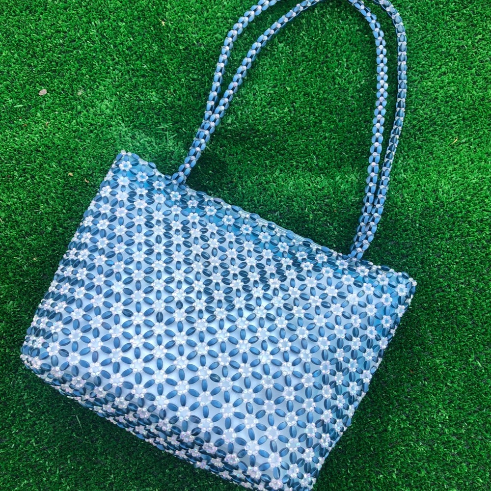 Vintage Beaded Bag Handbag Purse Like Shrimps